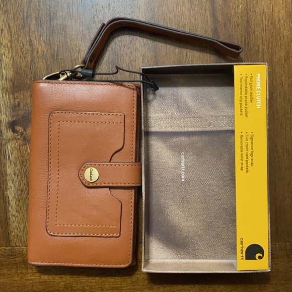 Carhartt Bags Carhartt Womens Signature Phone Clutch In Tan Poshmark